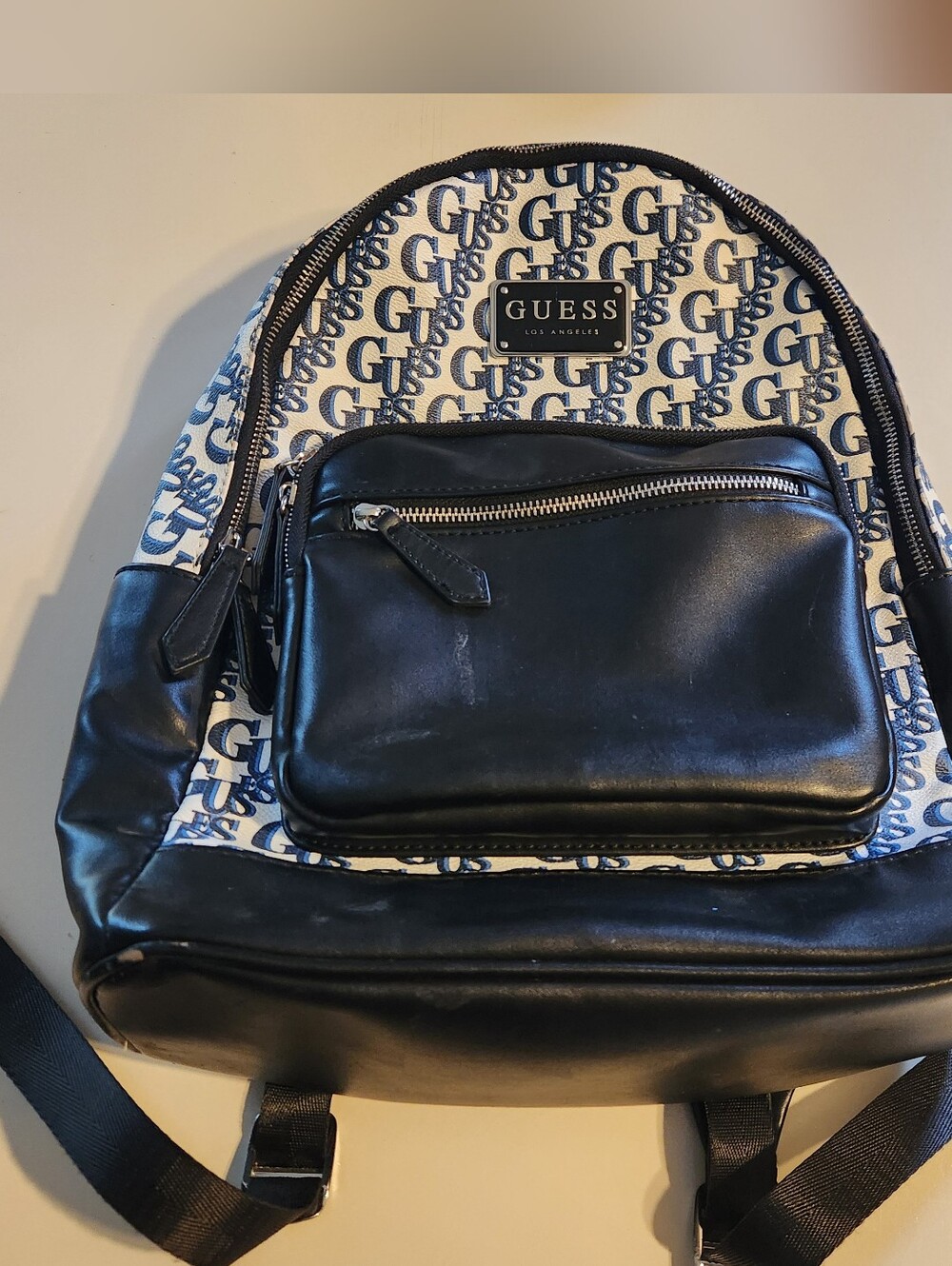 Girls' Guess All Leather Backpack